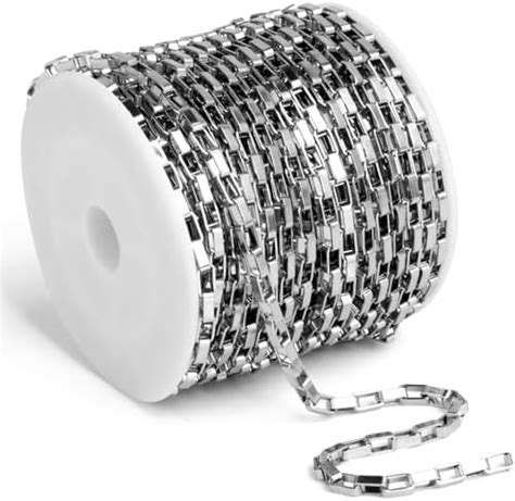 stainless steel chain box loose knit by the foot|Chain by the foot and bulk spool .